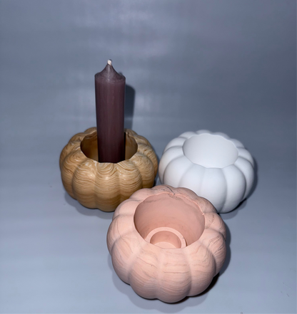 Kürbis Kerzenhalter, Pumpkin, Kürbis Deko, Kürbisse
