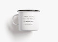 Tasse en émail / Morning People