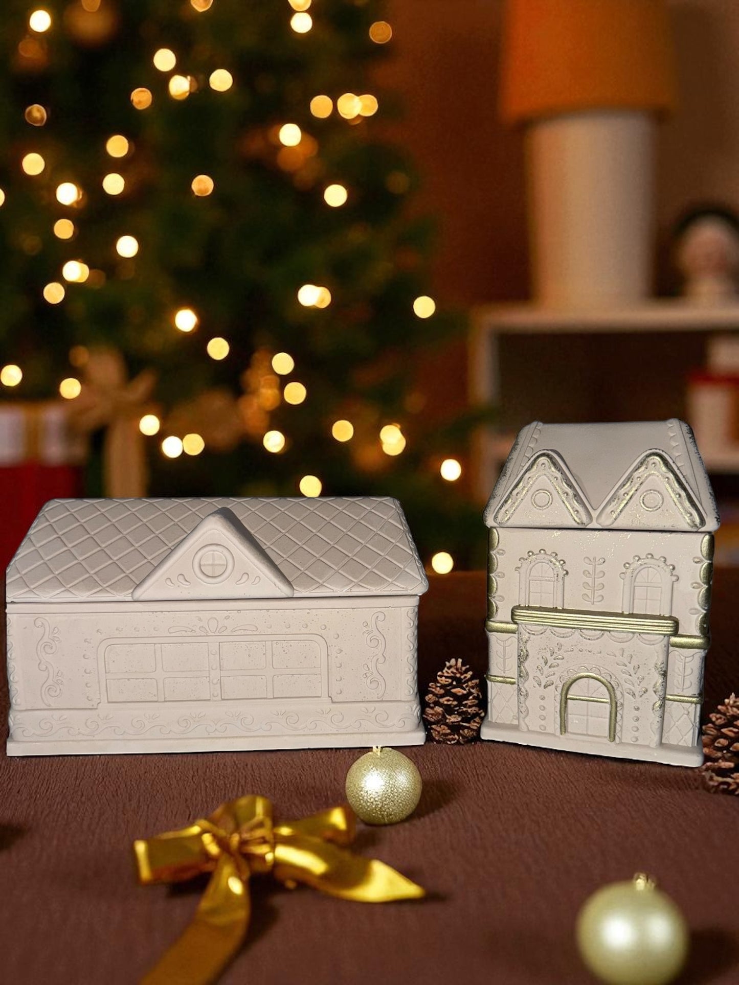 Lebkuchenhaus - Gingerbreadhouse - Kerzenschatulle - Plätzchendose