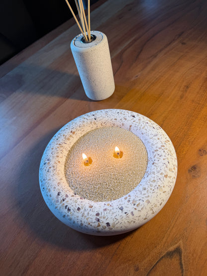 Schale mit Kerzensand – big Bowl