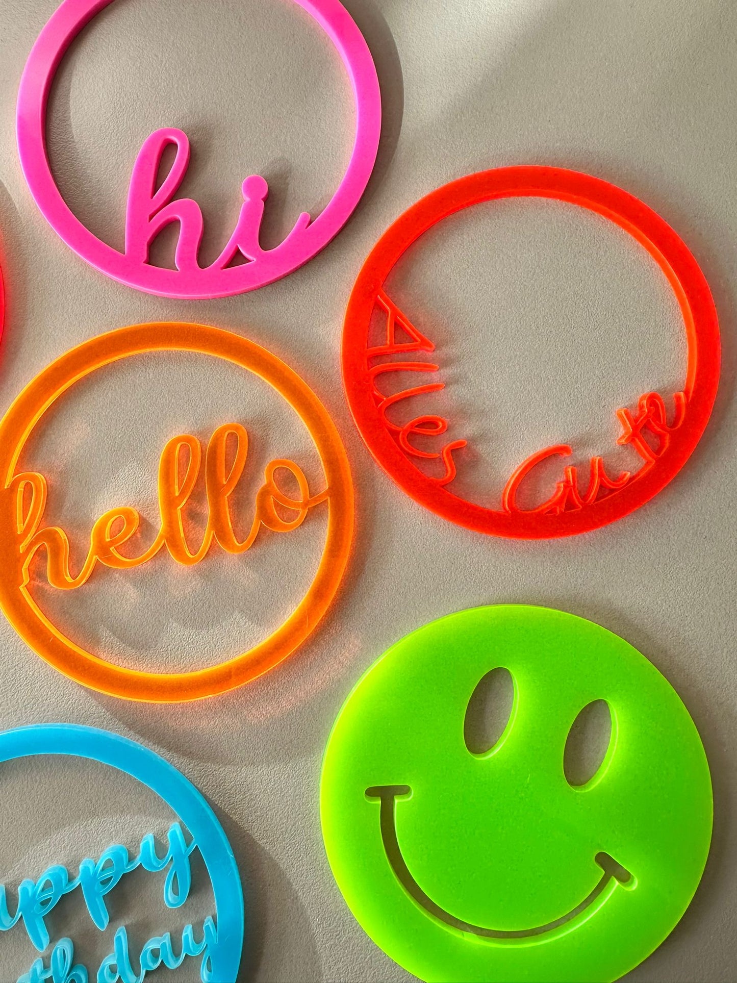 Handgefertigtes Kerzenhalter-Set mit Kerzen & austauschbarem Inlay