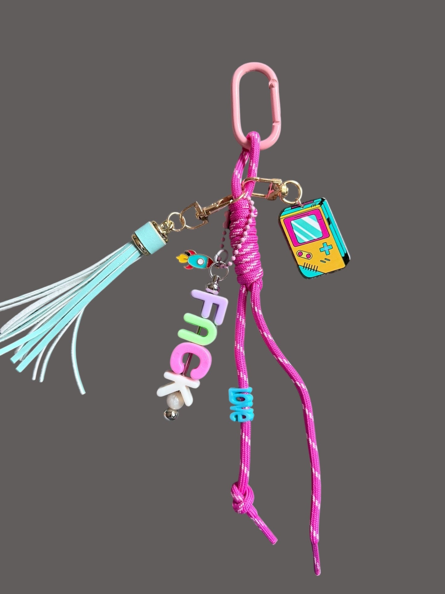 Statement Schlüsselanhänger / Taschenamhänger - Handmade