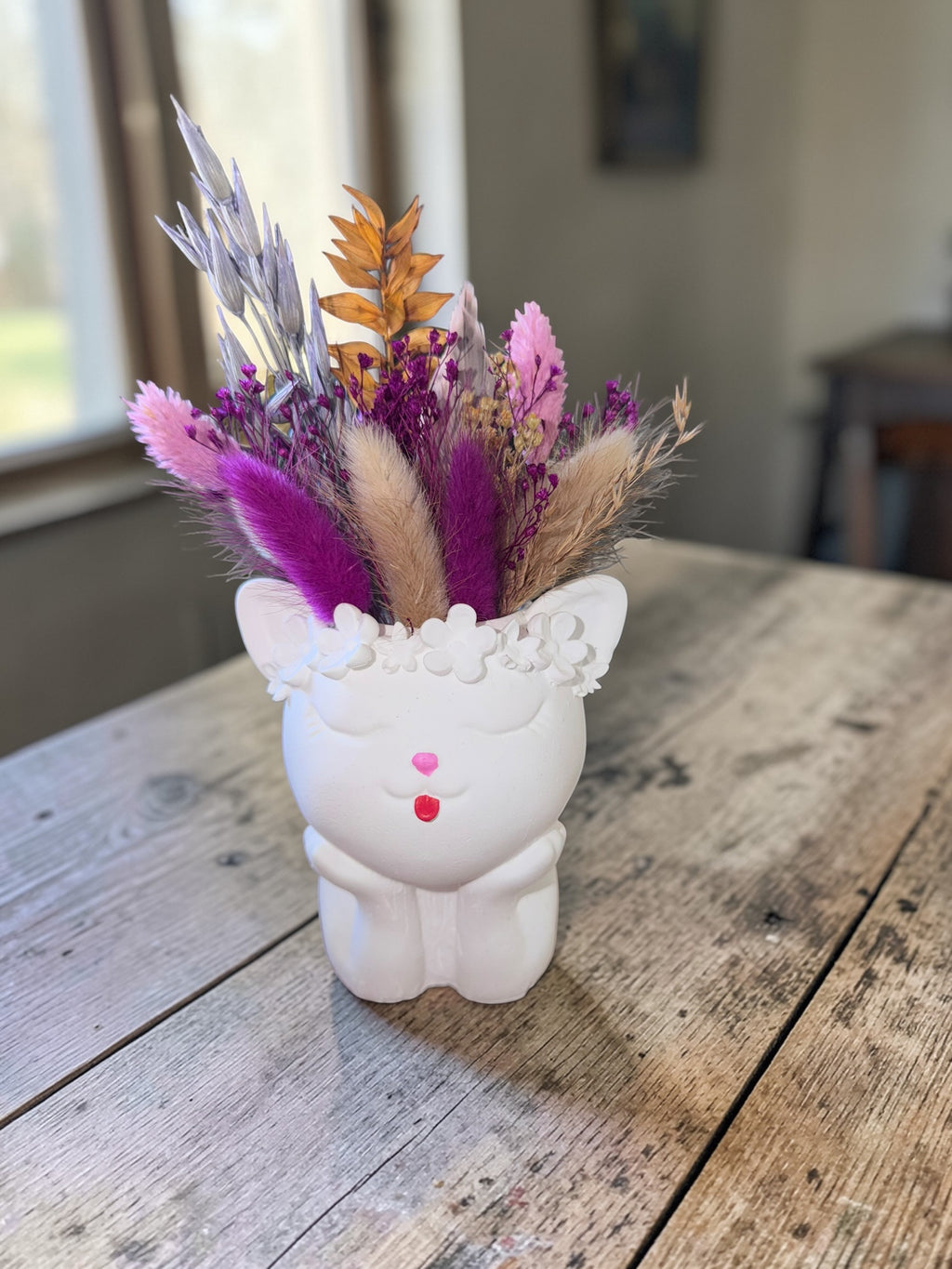 Dried flower arrangements flower girls & co. hand-poured