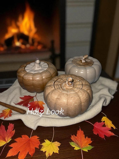 Kürbis Kerzenhalter, Pumpkin, Kürbis Deko, Kürbisse