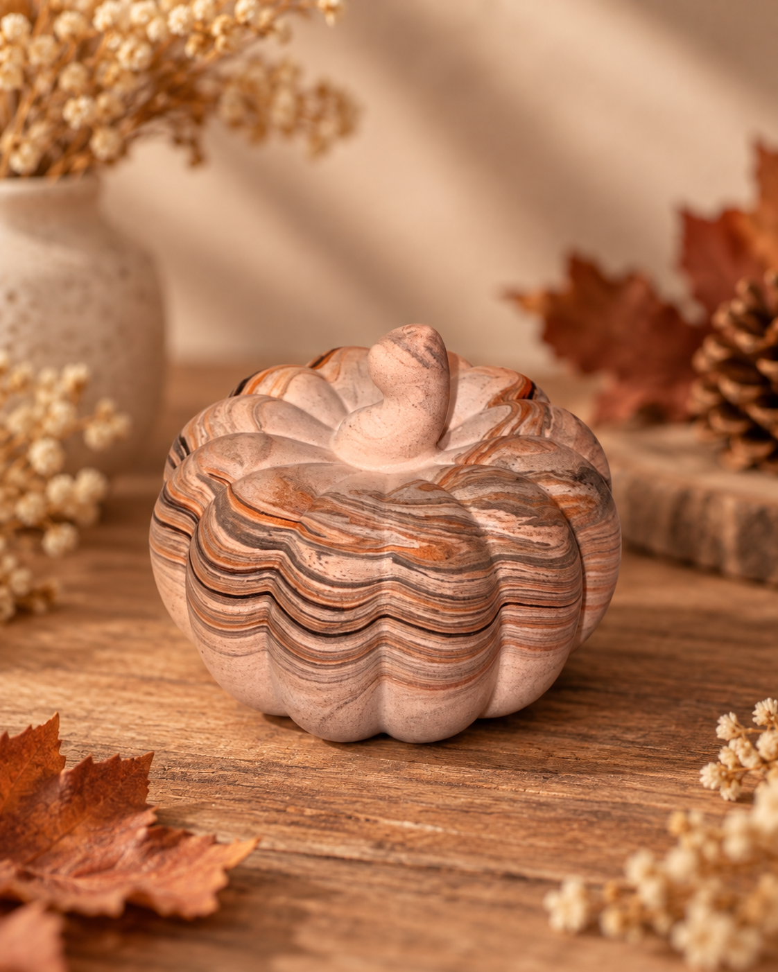 Kürbis Kerzenhalter, Pumpkin, Kürbis Deko, Kürbisse