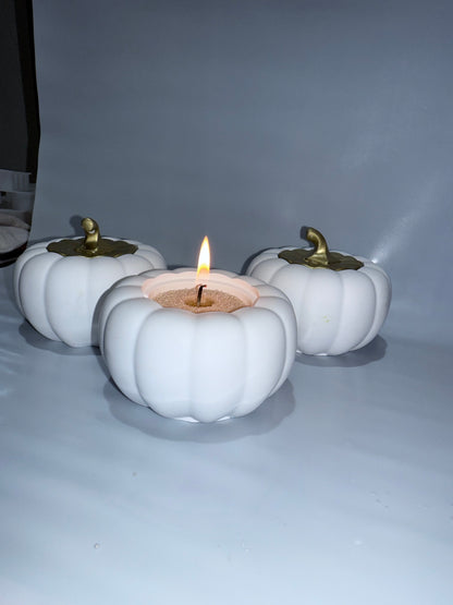 Kürbis Kerzenhalter, Pumpkin, Kürbis Deko, Kürbisse