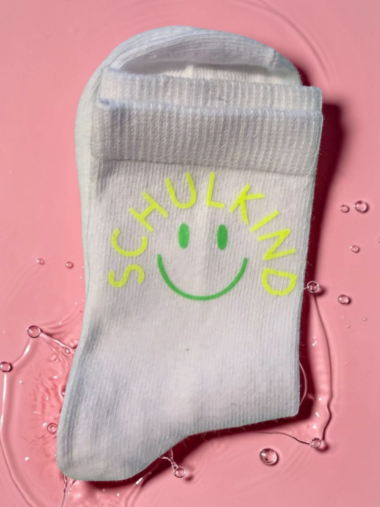 Personalisierte Schulkind-Socken aus Bio-Baumwolle – Größe 31/33 / 34/36