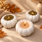 Kürbis Kerzenhalter, Pumpkin, Kürbis Deko, Kürbisse