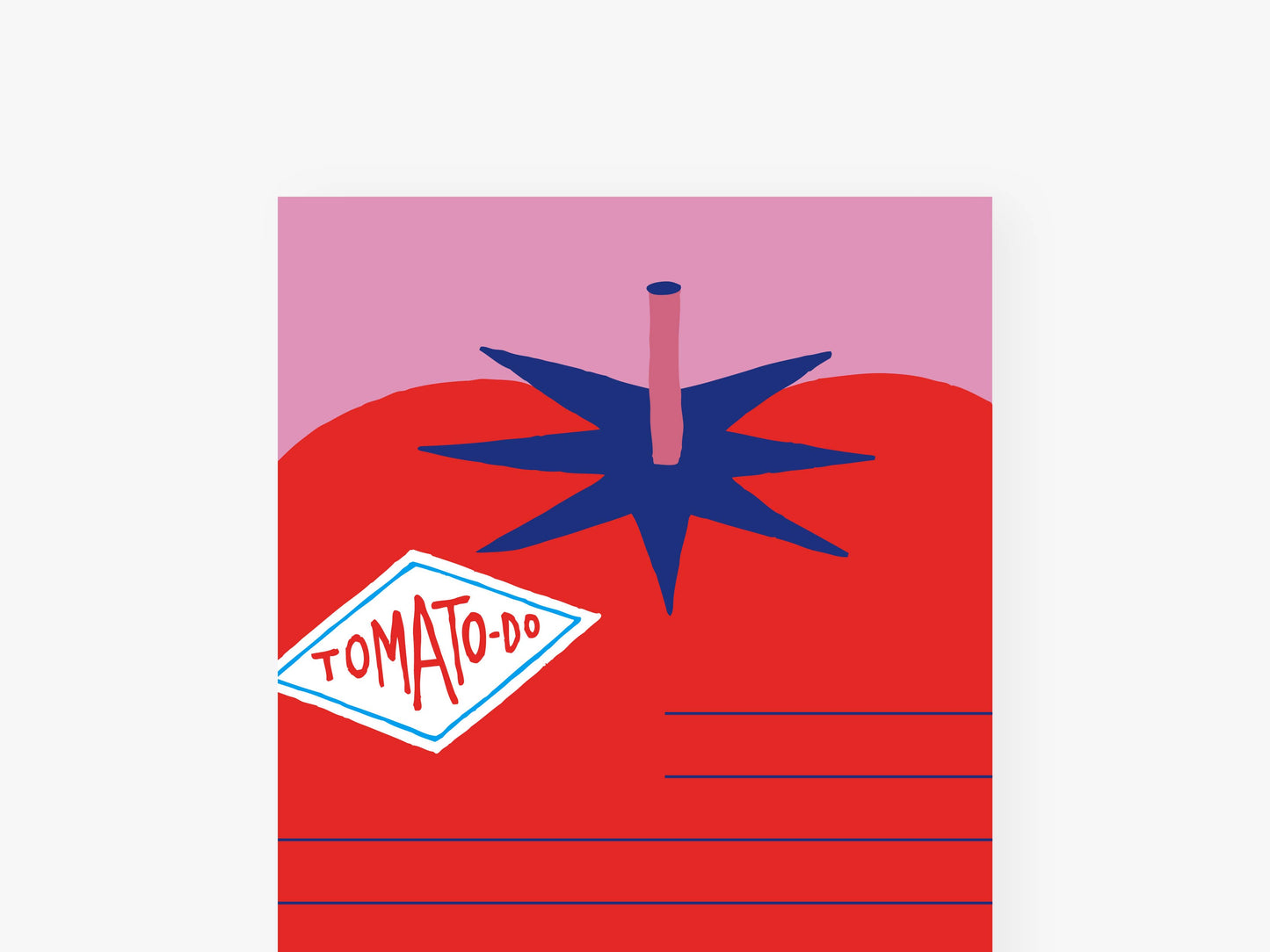 Notizblock "schmal" / Tomato Do