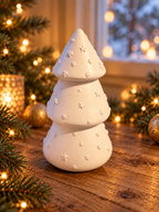 Weihnachtsbaum 3-in-1 – Deko, Kerze & Streichhölzer 🤍
