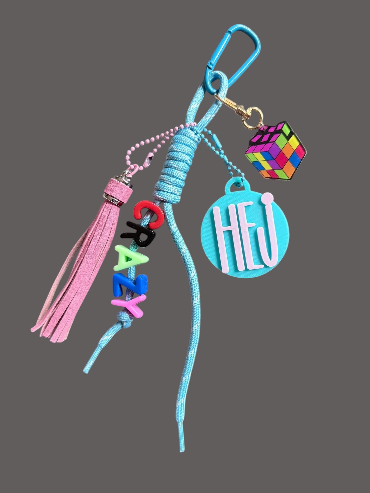 Statement Schlüsselanhänger / Taschenamhänger - Handmade