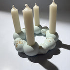 Chandelier Boules - Chandelier de l'Avent - Fait main