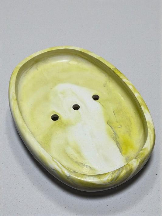 Handgemachte Seifenschale  | Aus Gießmasse | Versiegelt | Badezimmer Deko | Geschenkidee | Handmade Soap Dish