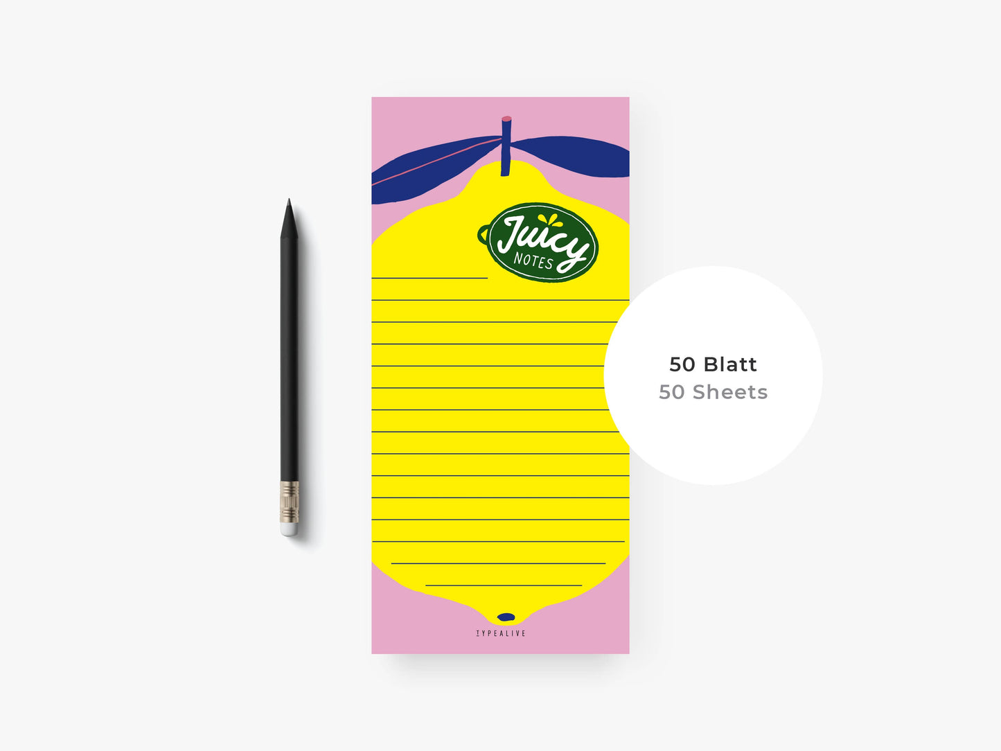 Notizblock "schmal" / Juicy Notes