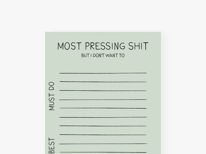 Notizblock "schmal" / Pressing Shit