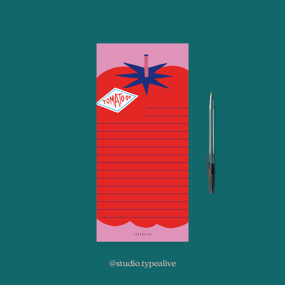 Notepad "slim" / Tomato Do
