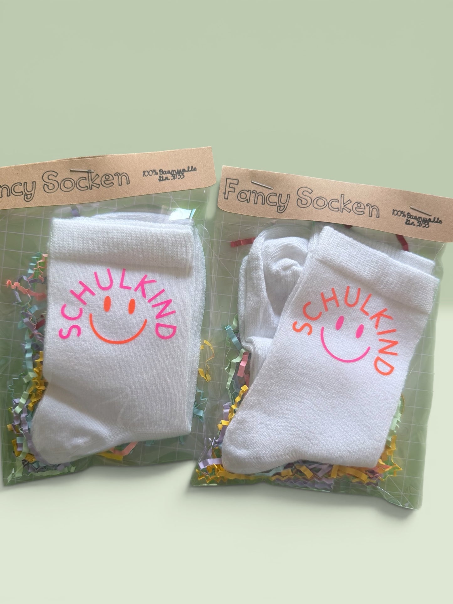 Personalised organic cotton school socks – Size 31/33 / 34/36