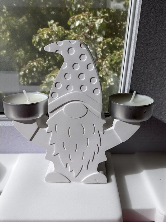 Weihnachtswichtel Teelichthalter