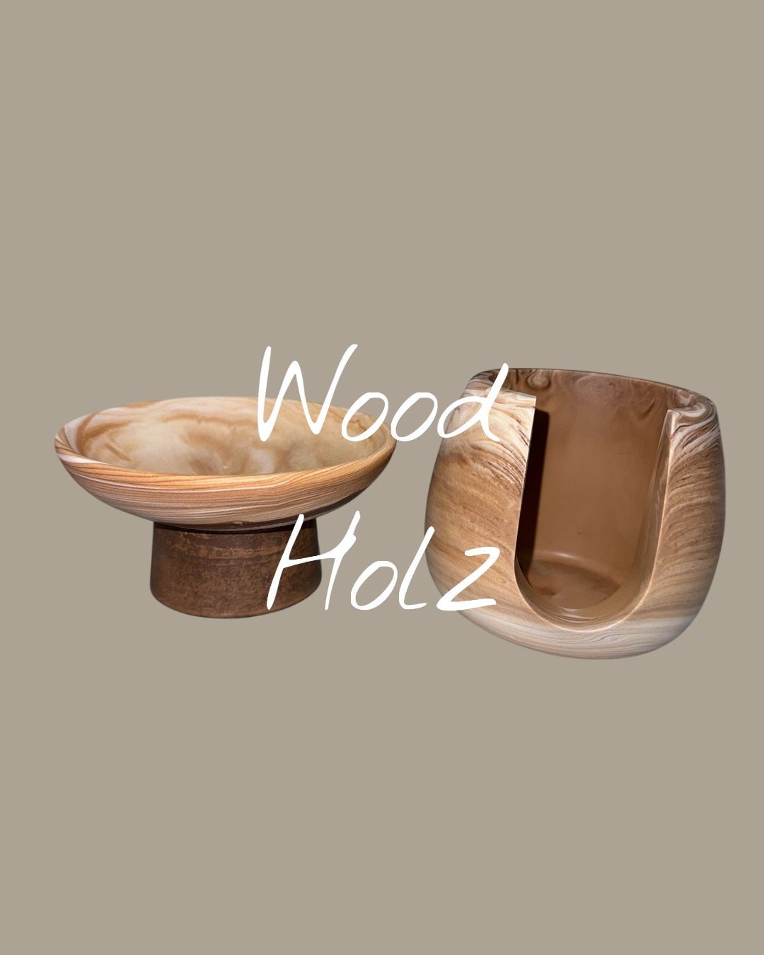 Holz Dekor | handgegossen | Unikate | Home Dekor | Wood