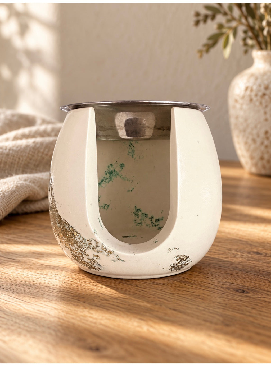 Handgegossene Duftlampe für Duftschmelzies | Schmelzschale