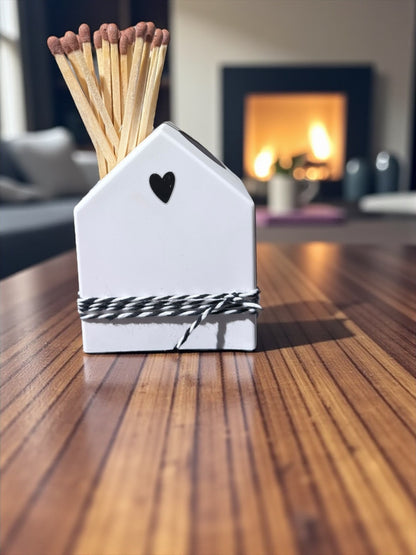 Streichholz Häuschen / Herz