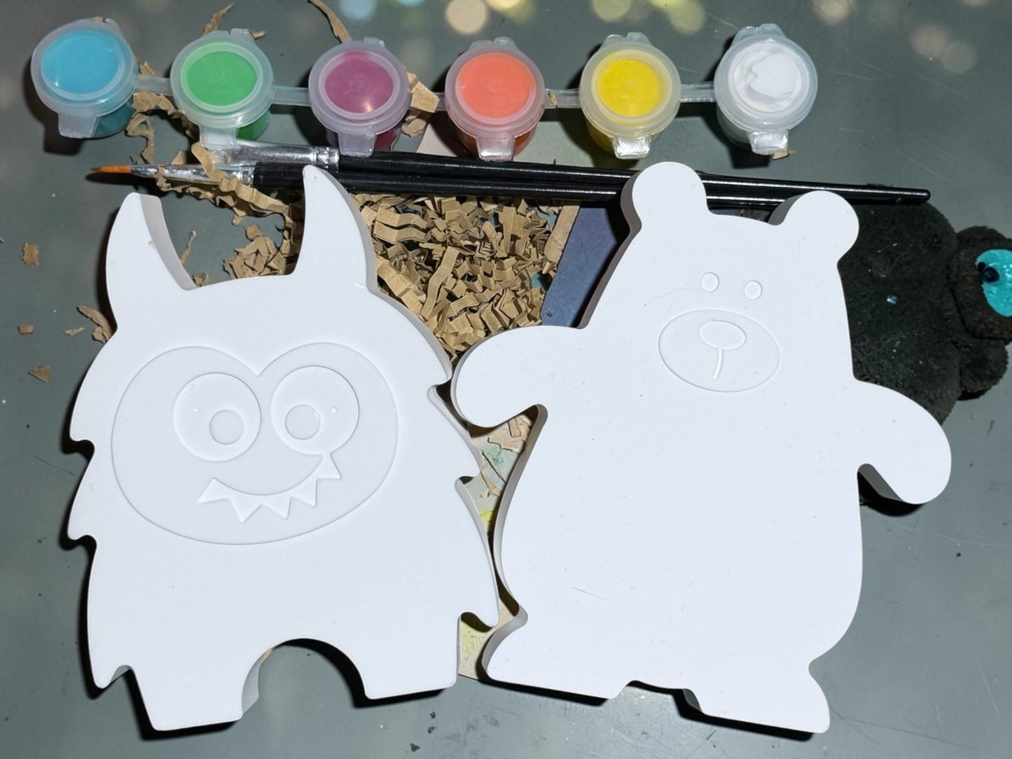 Mal Set Gipsfiguren - Geschenk Box