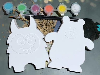 Mal Set Gipsfiguren - Geschenk Box