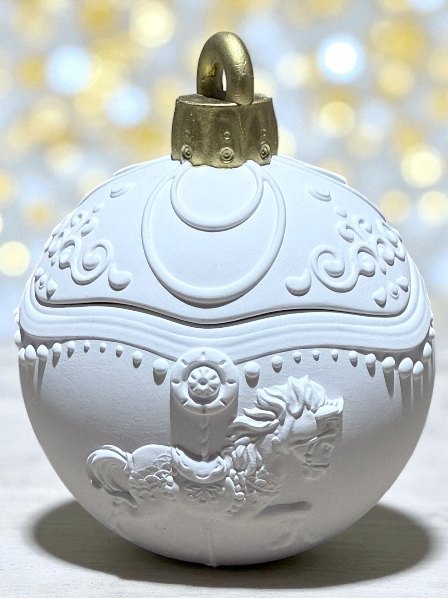 Weihnachtskugel handgegossen mit oder ohne Kerze