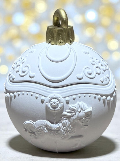 Weihnachtskugel handgegossen mit oder ohne Kerze