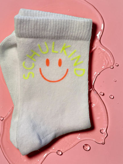 Personalisierte Schulkind-Socken aus Bio-Baumwolle – Größe 31/33 / 34/36