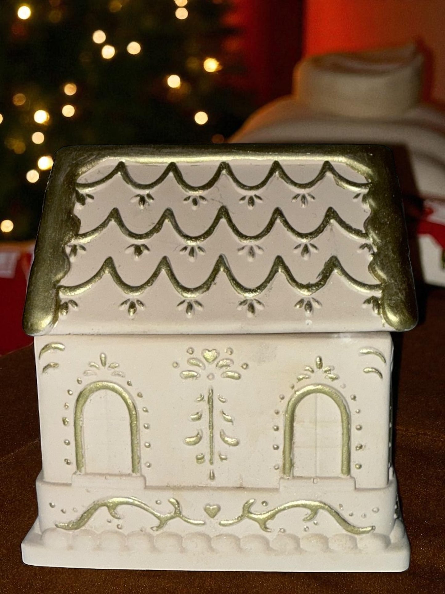 Lebkuchenhaus - Gingerbreadhouse - Kerzenschatulle - Plätzchendose