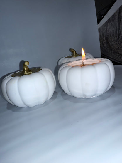 Kürbis Kerzenhalter, Pumpkin, Kürbis Deko, Kürbisse