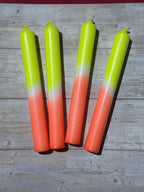 Dip Dye Stabkerzen 18 cm x 2,2 cm – Kerzenfarm Hahn – tropffrei & rußarm – kurze Deko-Kerzen – Handarbeit – verschiedene Farben
