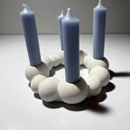Chandelier Boules - Chandelier de l'Avent - Fait main