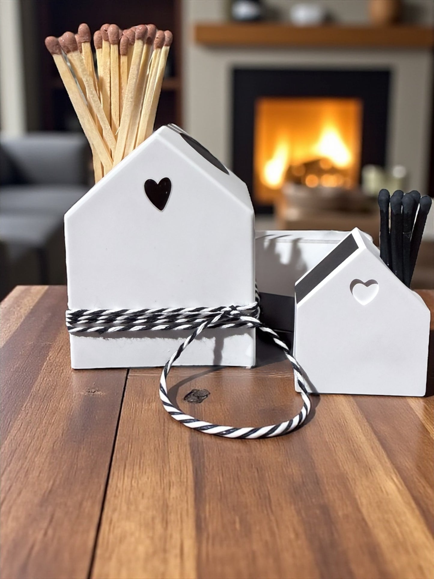 Streichholz Häuschen / Herz