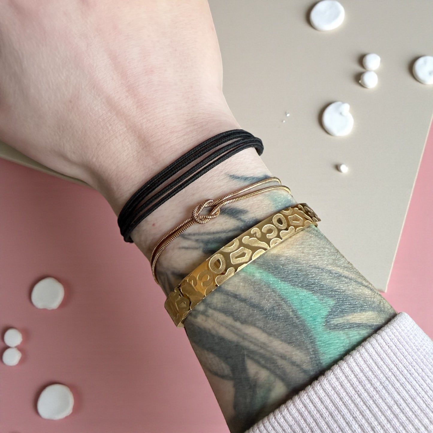 Leo Stainless Steel Armreif