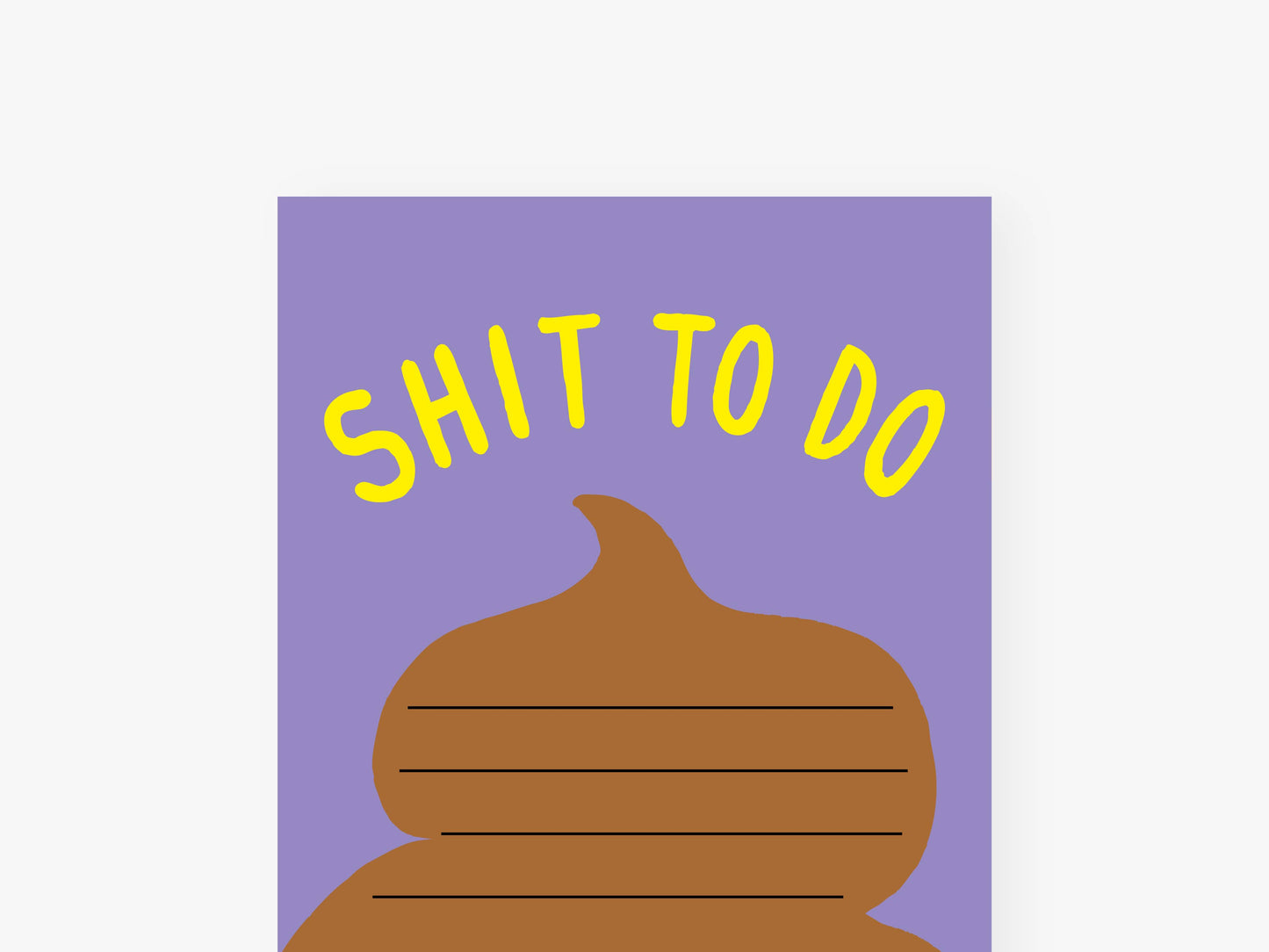 Notizblock "schmal" / Shit To Do