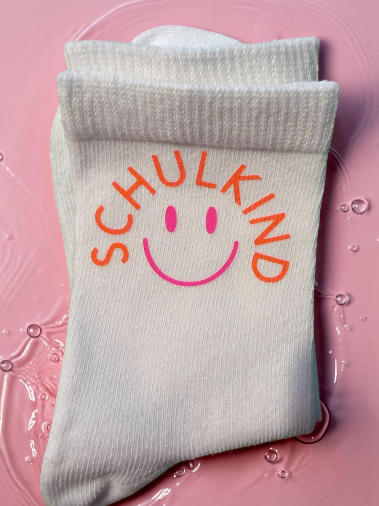 Personalisierte Schulkind-Socken aus Bio-Baumwolle – Größe 31/33 / 34/36