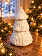 Weihnachtsbaum 3-in-1 – Deko, Kerze & Streichhölzer 🤍