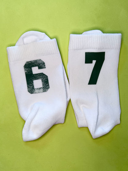 Personalisierte Schulkind-Socken aus Bio-Baumwolle – Größe 31/33 / 34/36