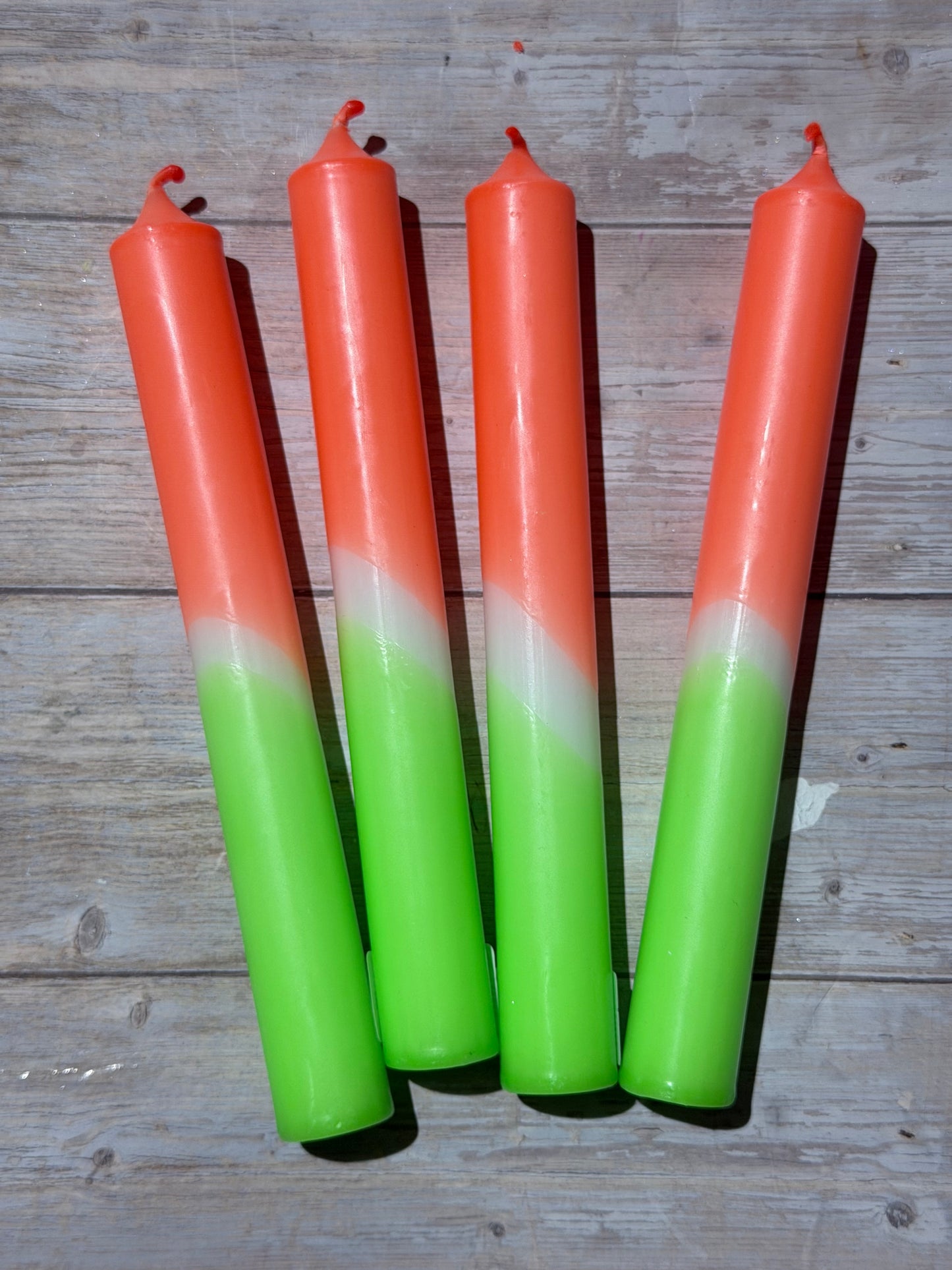 Dip Dye Stabkerzen 18 cm x 2,2 cm – Kerzenfarm Hahn – tropffrei & rußarm – kurze Deko-Kerzen – Handarbeit – verschiedene Farben