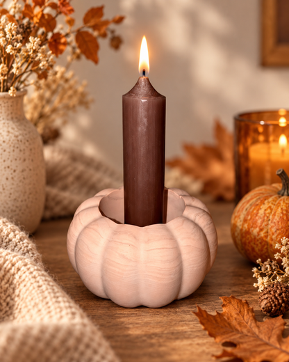 Kürbis Kerzenhalter, Pumpkin, Kürbis Deko, Kürbisse