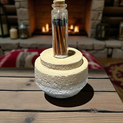 Bunte Streichhölzer im Glas | Hochzeitsgeschenk | Zündhölzer bunt