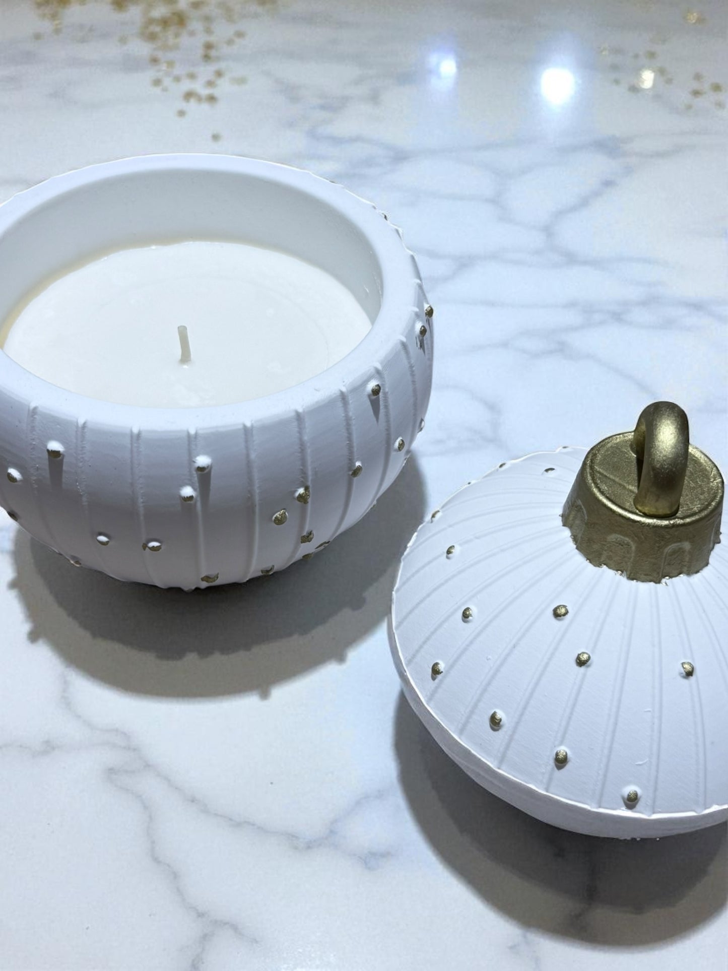 Weihnachtskugel handgegossen mit oder ohne Kerze