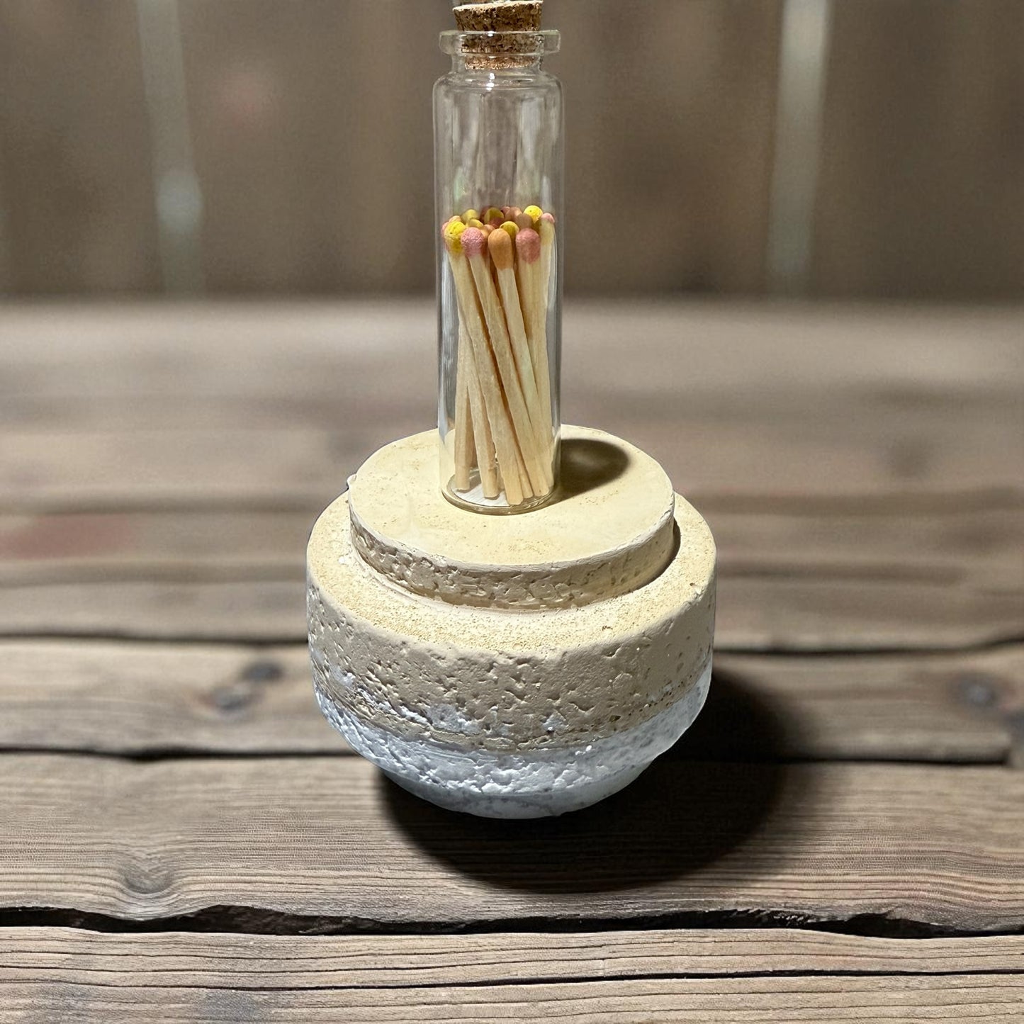 Bunte Streichhölzer im Glas | Hochzeitsgeschenk | Zündhölzer bunt