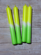 Dip Dye Stabkerzen 18 cm x 2,2 cm – Kerzenfarm Hahn – tropffrei & rußarm – kurze Deko-Kerzen – Handarbeit – verschiedene Farben