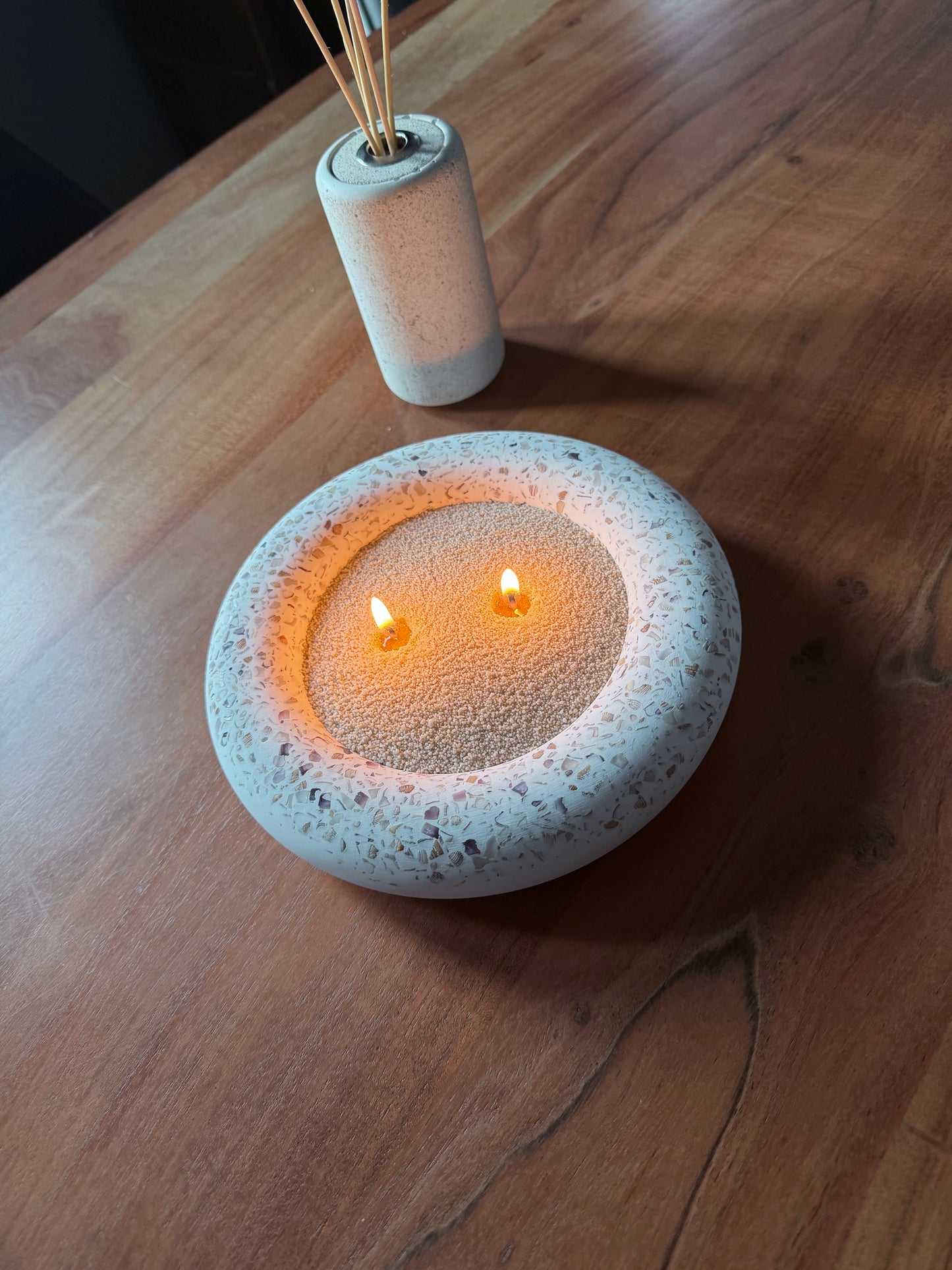 Schale mit Kerzensand – big Bowl