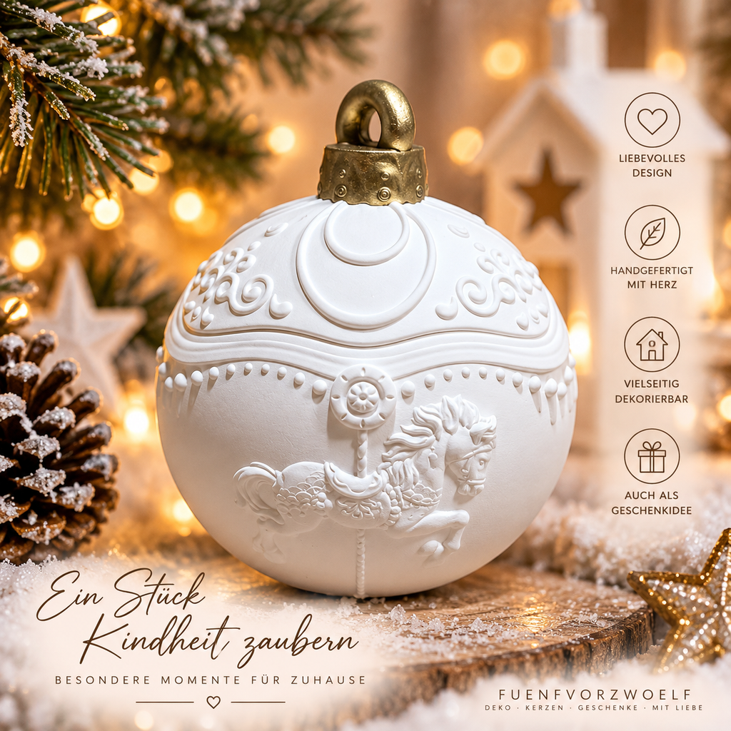 Weihnachtskugel |handgegossen