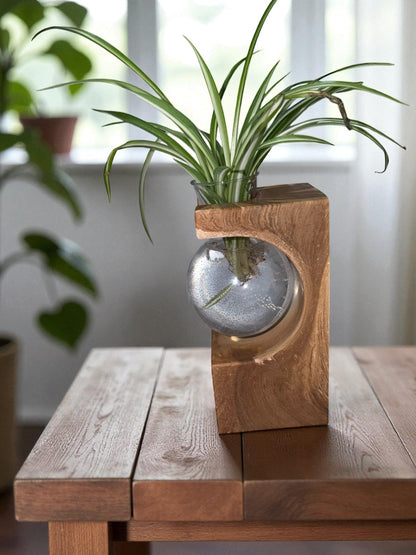 Handgegossene Beton-Vase – Modernes Designobjekt für dein Zuhause