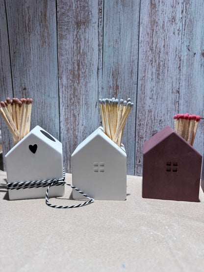 Streichholz Häuschen / Herz